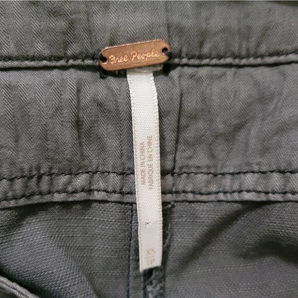 Free People Black Gray Overall Shortalls - Picture 7 of 16